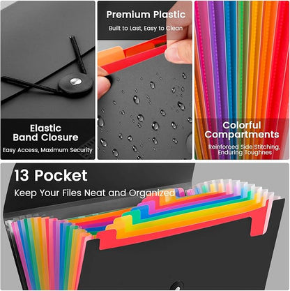 6 Pack Accordion File Organizer - Image 3