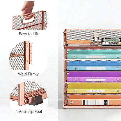 6 Tiers Letter Tray Paper Organizer - Image 2