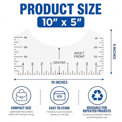 Tshirt-Ruler Guide Alignment Tool to Center Designs, T-Shirt Ruler Guide - Image 5