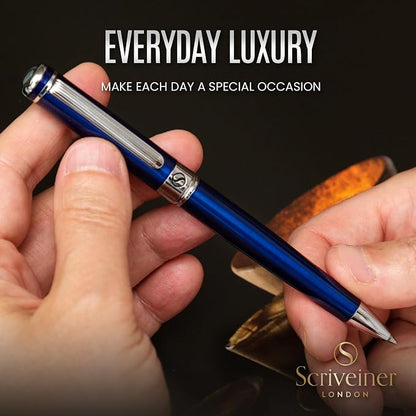 Scriveiner Midnight Blue Ballpoint Pen - Image 5