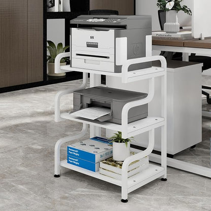 Natwind Stylish 3 Tier Printer Stand, Office Desk Side Storage Shelf, Fits Two - Image 2