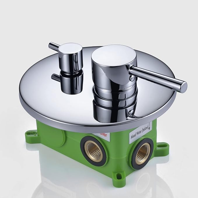 sumerain Rain Shower System with Tub Spout, Tub Shower Faucet Set with 8 inches Shower Head and Hand Shower, Valve Included Chrome - Image 9