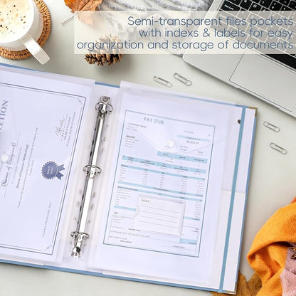 XKDOUS Important Document Organizer Emergency Binder Life Organizer Folio - Image 6