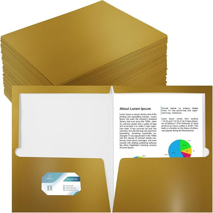 Yeaqee 100 Pack Folders Bulk by Yeaqee
