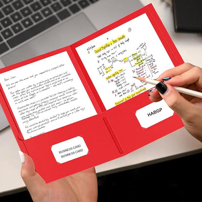 HABGP Two Pocket Folders, 20 Pack Paper Folders - Image 6