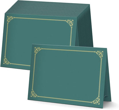 BELLE KR® Green Certificate Holders 8.5 x 11, Documents and Diplomas by BELLEKR