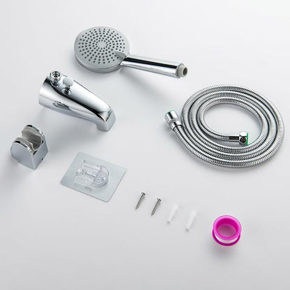 Chrome Tub Spout with Diverter, 5 Settings Hand Held Shower,Bathtub Faucet with Shower Sprayer - Image 9