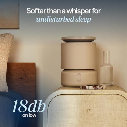 BLUEAIR Room Humidifier - DreamWell - 48Hr Top-Fill Mist-Free InvisibleMist Technology Aroma Stone for Essential Oils and Soothing Mood Lighting - Quiet Operation for Bedroom and Home Use, Beige - Image 6