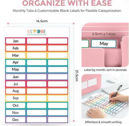 SKYDUE Accordion File Organizer, Expanding File Folder - Image 2