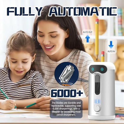 deli Electric Pencil Sharpener, Fully Automatic Pencil Sharpener - Image 2