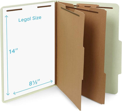 10 Legal Size Classification Folders - Image 2
