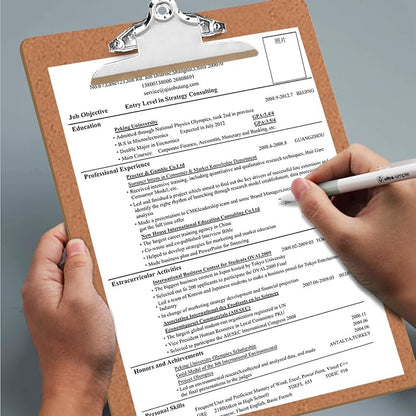 HERKKA 10 Pack Hardboard Office Clipboards - Image 7
