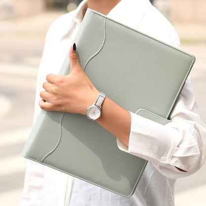 Wonderpool A4 PU Leather 3 & 4 Ring Holder Writing Portfolio Multi Document Case - Image 5