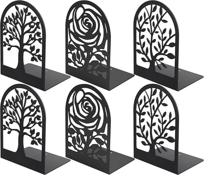 MaxGear Decorative Book Ends, Heavy Duty Bookends by MaxGear