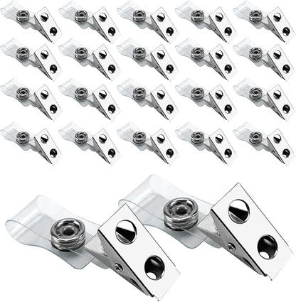 DE 100Pcs Metal Badge Clips by DigitalEnergy