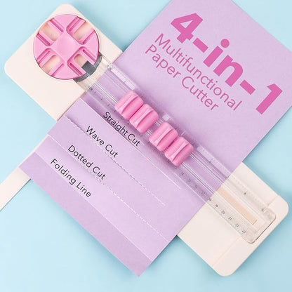 4-in-1 Paper Trimmer, 4Style Multi-Function Scrapbooking Tool - Image 7
