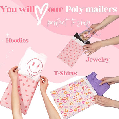 Pretty Package Store Poly Mailer 6x9, Preppy Leopard, 100 Pack | Heavy Duty - Image 6