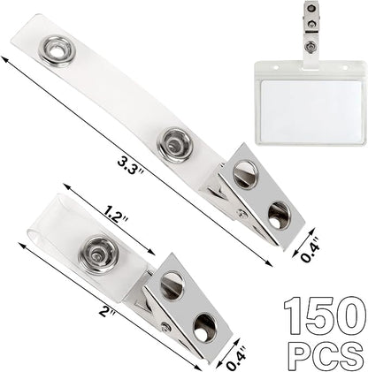 Happy Trees 150pc Metal Badge Clips - Image 2