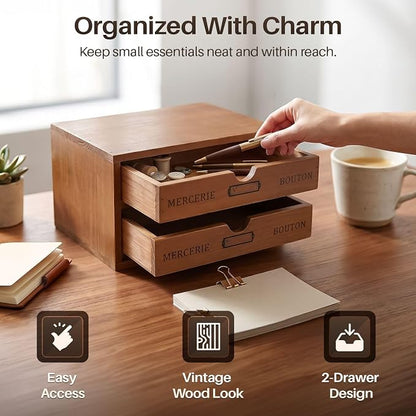 Flexzion Wood Desk Organizer - Image 3