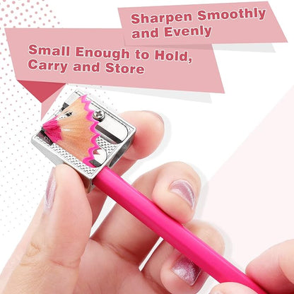 Tamaki 8 Pack Handheld Metal Pencil Sharpener - Image 3