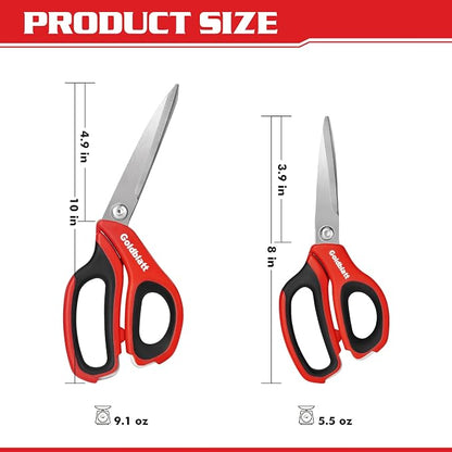 Goldblatt 2PCS Heavy Duty Scissors, Easy Cutting Cardboard - Image 2