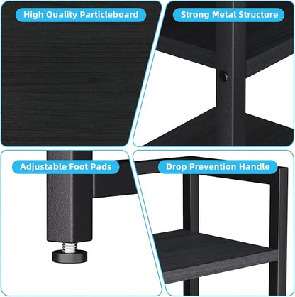 Marbrasse Desk Shelf with Drawer, Desk Shelf - Image 6