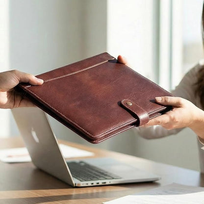 Leather Village Leather Portfolio Organizer - Image 7
