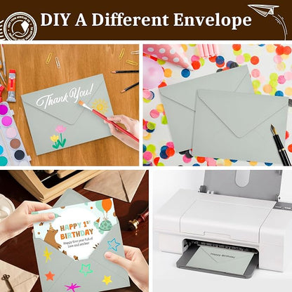 50 Pack A7 Envelopes, 5.24 x 7.24 in Envelopes - Image 6