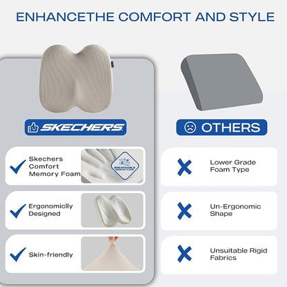 Skechers Seat Cushion, Ergonomic Memory Foam Cushion - Image 6