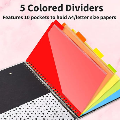Sooez Clipboard with Refillable Notepad, Clipboard Folder with 10 Storage - Image 4