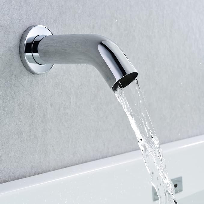 sumerain Tub and Shower Faucet with Valve, Shower Tub Kit with Pressure Balance Valve, 8 Inch Rain Shower Head and Waterfall Spout Chrome Finish - Image 6