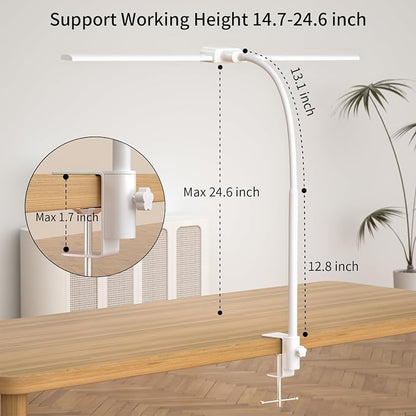 KableRika Desk lamp, Double Head LED Desk Lamp - Image 5