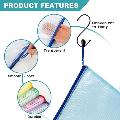 Mesh Zipper Pouch Bags - Image 6