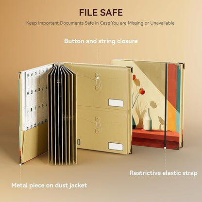 ABC life Important Document Organizer, Expanding File - Image 7