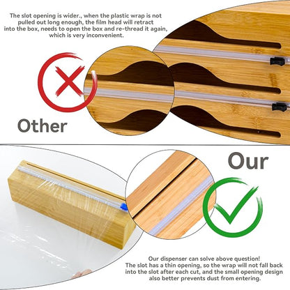 Plastic Wrap Dispenser with Cutter - Image 3