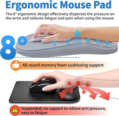 YIWEI Ergonomic Mouse Pad with Wrist Rest - Image 4
