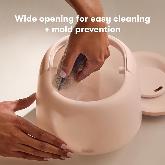 Frida Baby 3-in-1 Cool Mist Humidifier for Large Rooms, Top Fill Humidifier for Bedroom, Allergy Relief, 60 Hour Runtime + Nightlight, Auto Shut-Off, Quiet, Carry Handle, Essential Oil Diffuser - Image 5