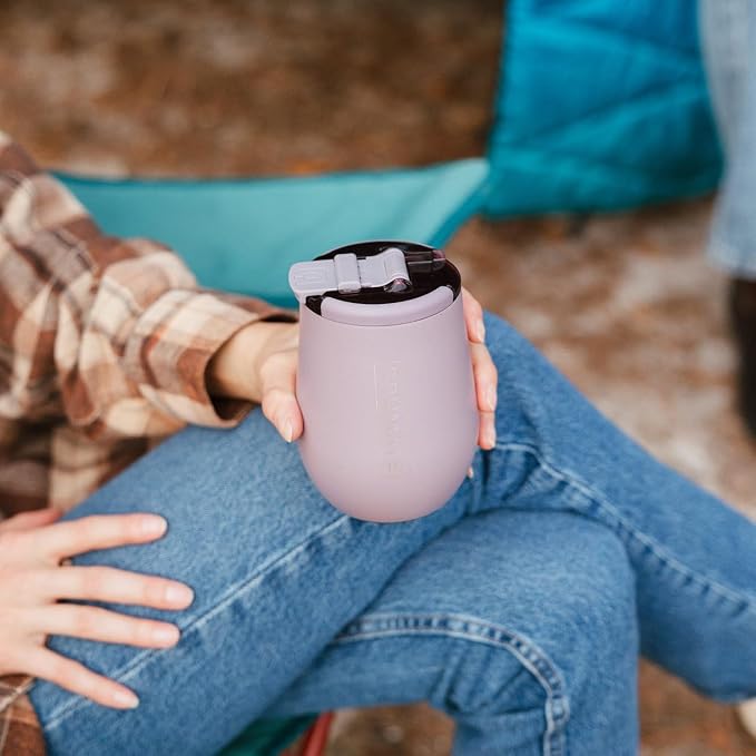 BrüMate Uncork'd 14oz 100% Leakproof Insulated Wine Tumbler | Locking Lid | Insulated Stainless Steel Wine Glass | Perfect For Travel & Outdoors | BPA-Free (Lilac Dusk) - Image 5