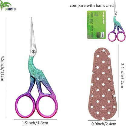 BIHRTC 4.5Inch Small Sewing Crochet Scissors Sharp Tip Stainless Steel Scissors - Image 2