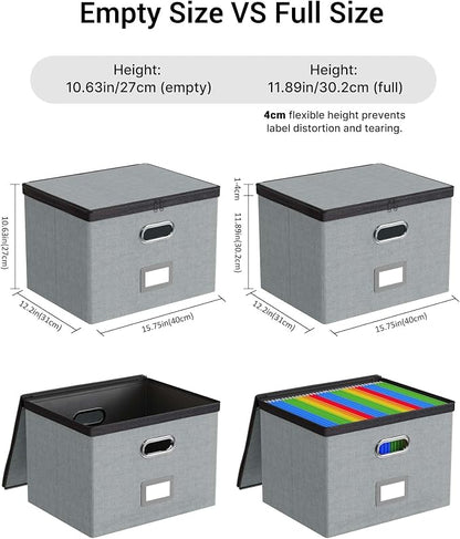 Oterri 1 Pack Large File Organizer Boxes - Image 3