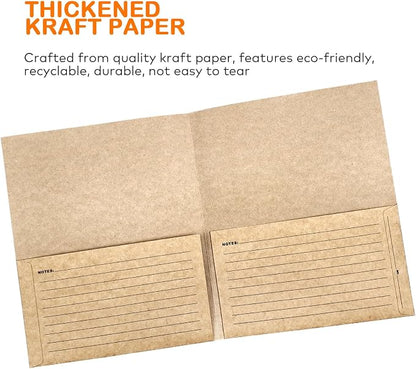 Two-Pocket Classification & Organization Folders | Heavy-Duty Kraft Paper - Image 2