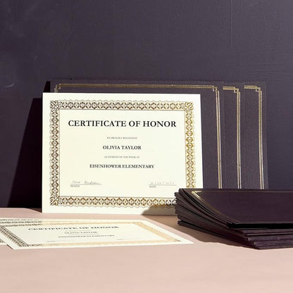 Gartner Studios Certificate Kit, Includes 6 8.5" x 11" Black - Image 3
