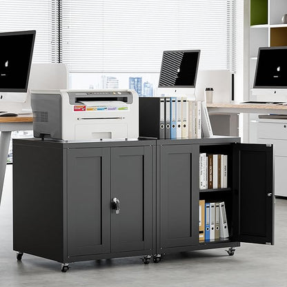 Large Printer Stand with Storage and Lock, 3D Heavy-Duty Printer Cabinet - Image 6