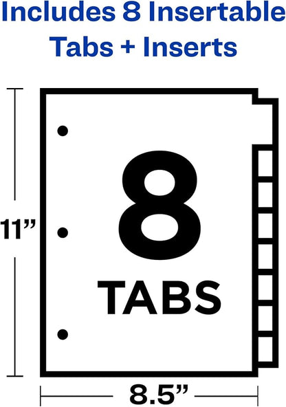 Avery Big Tab Insertable Plastic 2 Pocket Dividers - Image 5