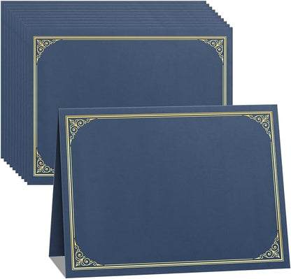 SUNEE 10 Packs Navy Blue Certificate Holders, by SUNEE