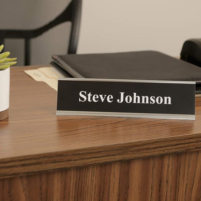ExcelMark 2"x 8"Aluminum Name Plate Holder - Image 4