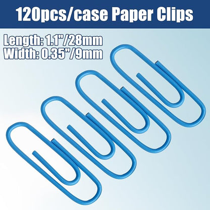 Luomorgo 120 Pcs Blue Paper Clips - Image 2