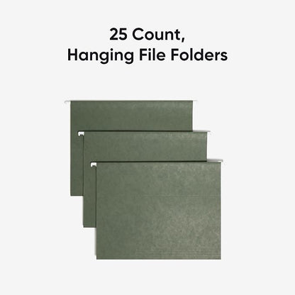 Smead Hanging File Folder, 1/5-Cut Adjustable Tab, Letter Size, Standard Green - Image 3