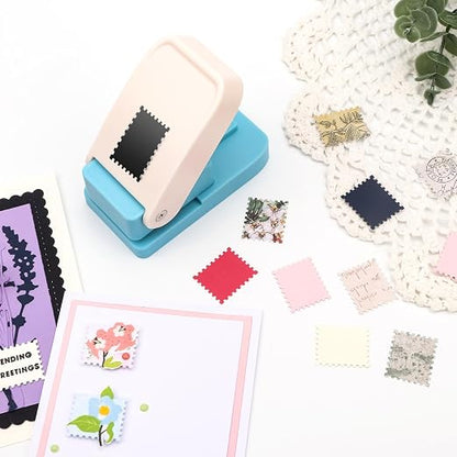 BAOFALI 2Pcs/Set Stamp Puncher 1.25x1.5inch &1x0.8inch Rectangular Postage - Image 3