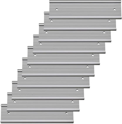 10 Pack Aluminum Name Plate Holders by Unknown